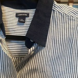 Striped J Crew Button Down
